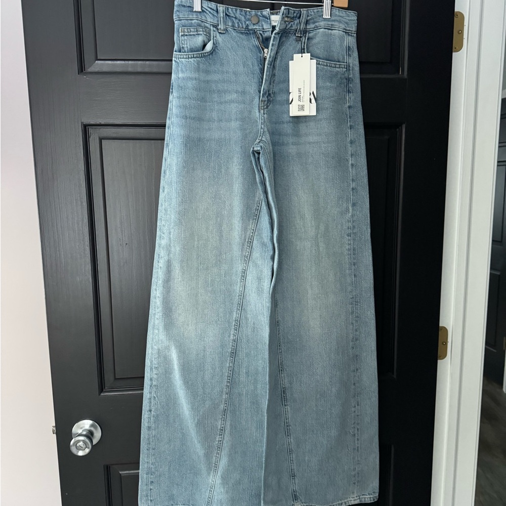 Zara Light Blue Flare Jeans